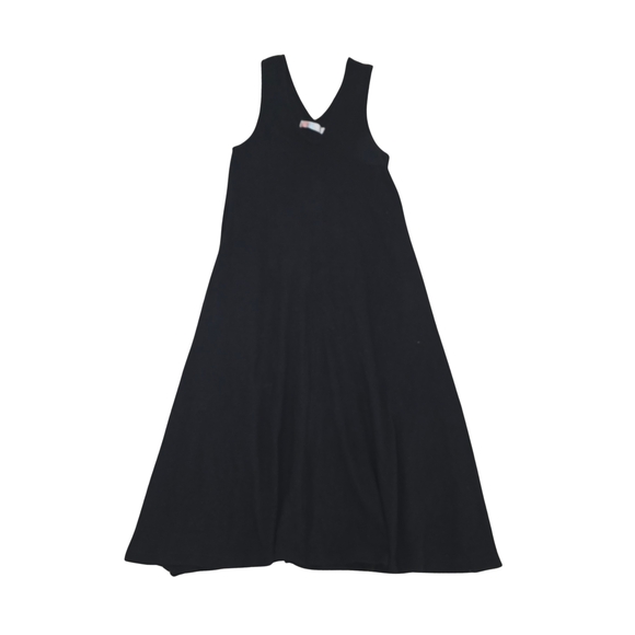 Free People FP Beach Black Knit Maxi Dress Small Oversized A-Line Sleeveless - Picture 7 of 16